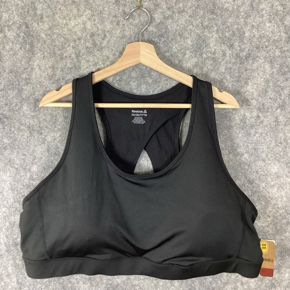 Reebok Black Racerback Sports Bra